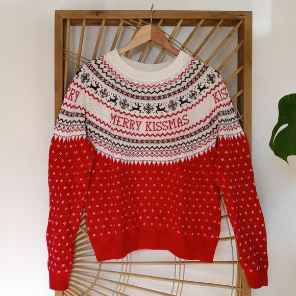 H&M Wool Blend Christmas Sweater / Size Medium - Picture 1 of 7